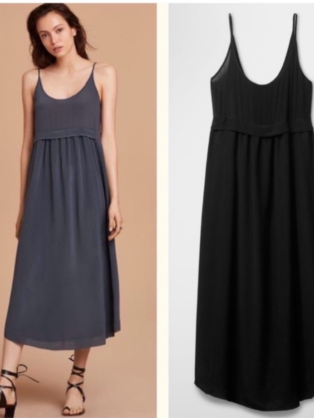 wilfred bisous dress 100% silk black